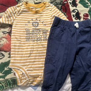 Carter's Yellow and Blue Kids Matching Set